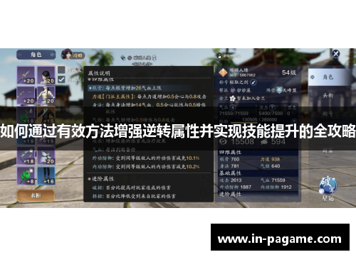 如何通过有效方法增强逆转属性并实现技能提升的全攻略