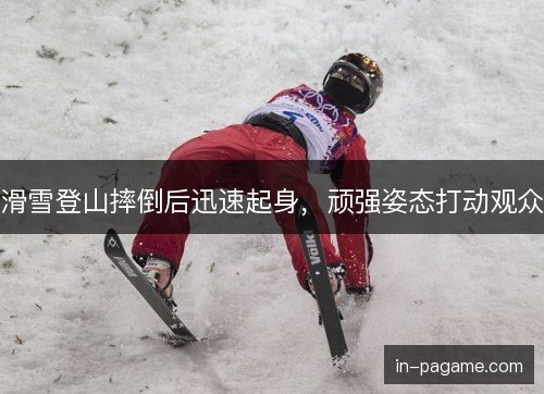 滑雪登山摔倒后迅速起身，顽强姿态打动观众